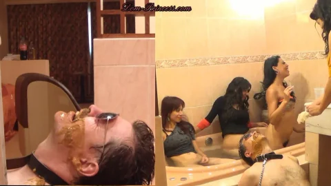 Extreme Scat Dom Princess Jacuzzi Humiliation Face Shitting Part 4 Tifany HD new femdom scat porn