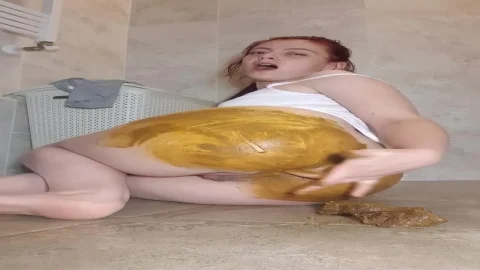 Complete Footage — DirtyTeen18 – Big shit from tight ass,dildo anal massage ass with my shit