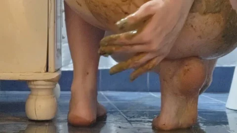 Ana Loves Dirty – Rolling in my own poop ! — Full Clip