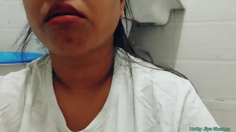 hottyjiyasharma – 2 types of Poop in glass and in her panty | Full Video